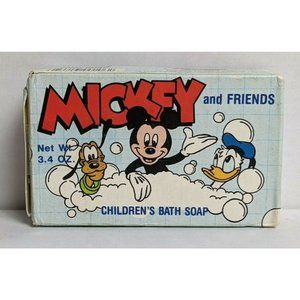 Vintage Mickey Mouse and Friends Children's Bath Bar Soap 1990 New Donald